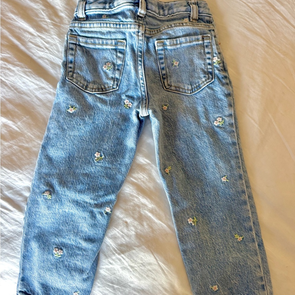Toddler Girl Cat & Jack Flower Embroidered Jeans